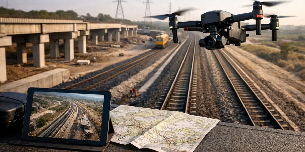 Matrix Geo Wins Rail Monitoring Project Using Drones