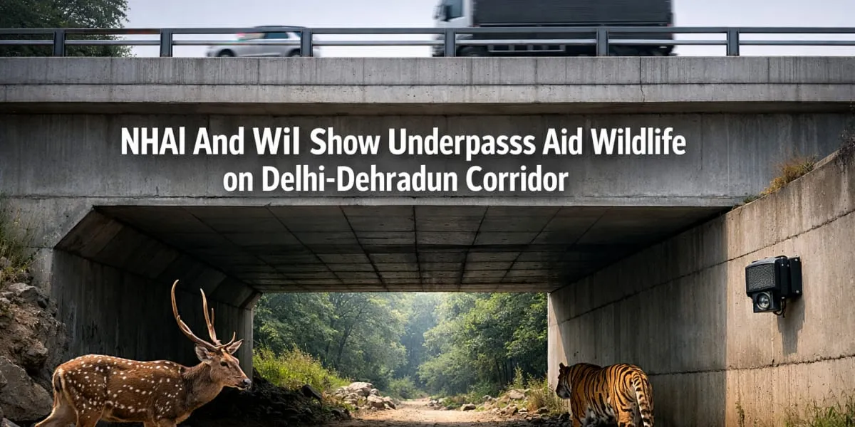NHAI And WII Show Underpasses Aid Wildlife On Delhi-Dehradun Corridor