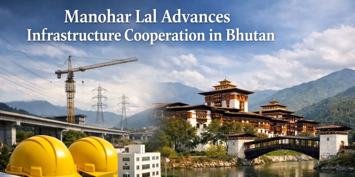 Manohar Lal Advances Infrastructure Cooperation in Bhutan