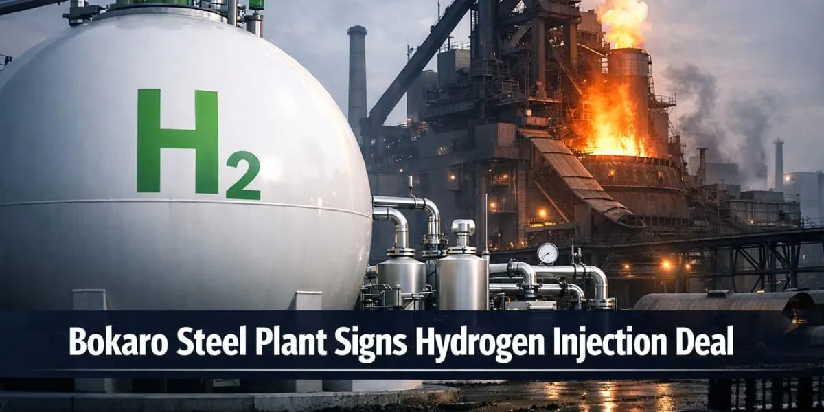 Bokaro Steel Plant Signs Hydrogen Injection Deal