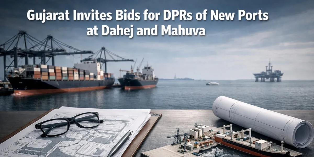 Gujarat Invites Bids for DPRs of New Ports at Dahej and Mahuva