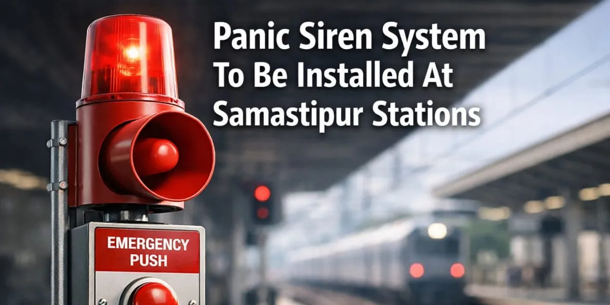 Panic Siren System To Be Installed At Samastipur Stations