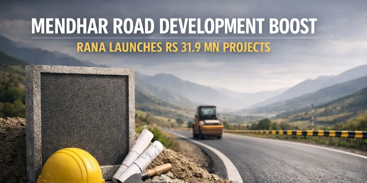 Mendhar Road Development Boost As Rana Launches Rs 31.9 mn Projects