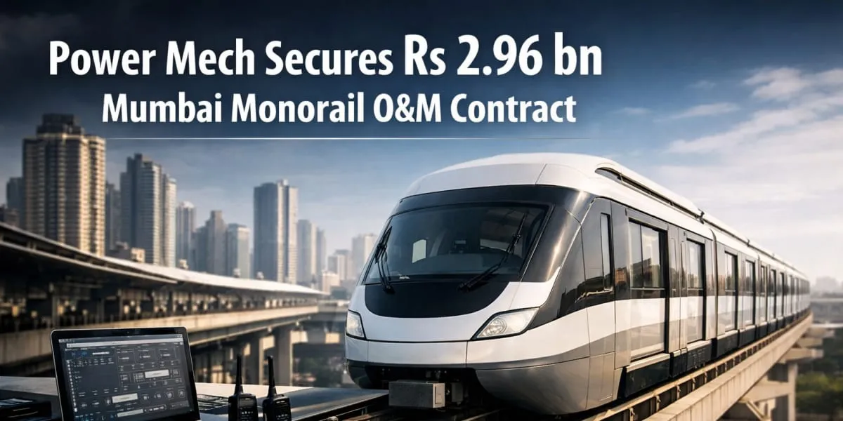 Power Mech Secures Rs 2.96 bn Mumbai Monorail O&M Contract