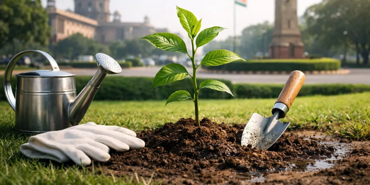 Arjun Ram Meghwal Leads Plantation Drive Under Swachhta Pakhwada