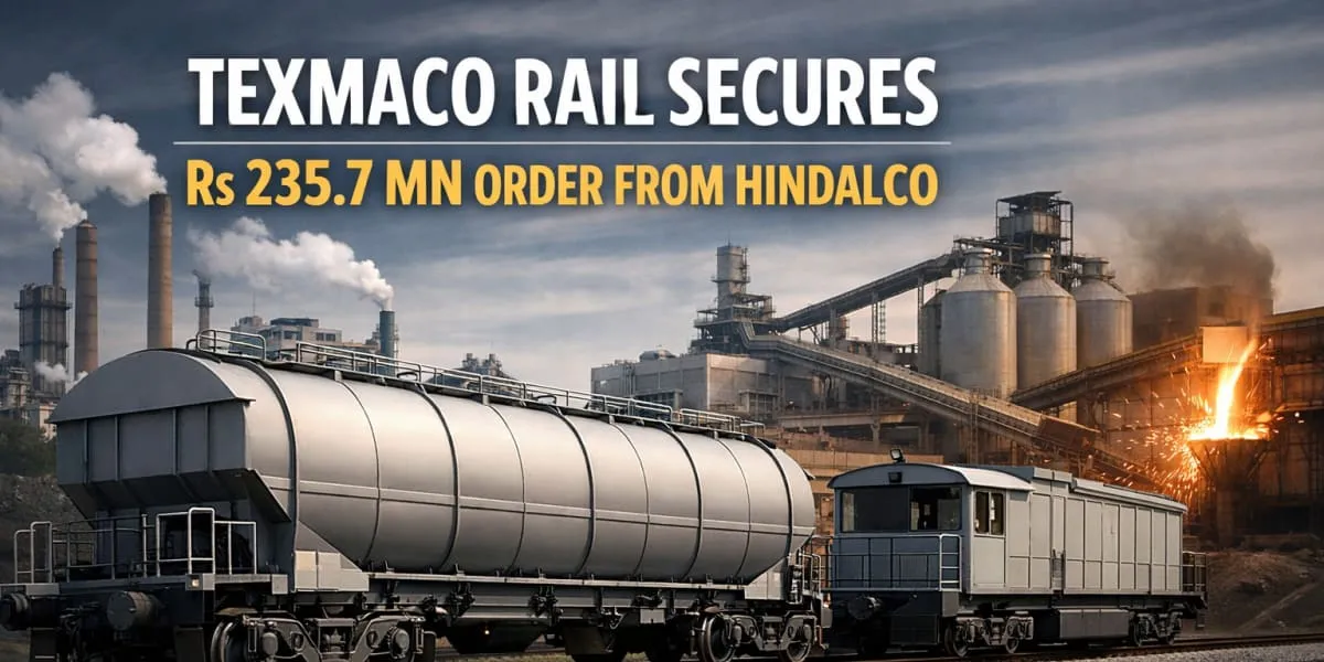 Texmaco Rail Secures Rs 235.7 mn Order From Hindalco