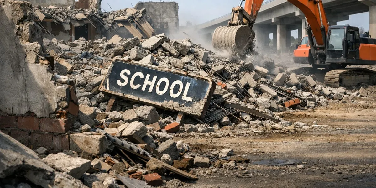 Patancheru ZPHS Demolition Sparks Controversy Over NHAI Role