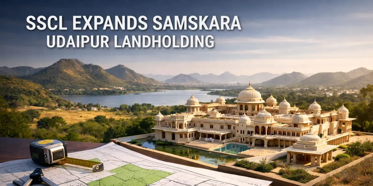 SSCL Expands Samskara Udaipur Landholding