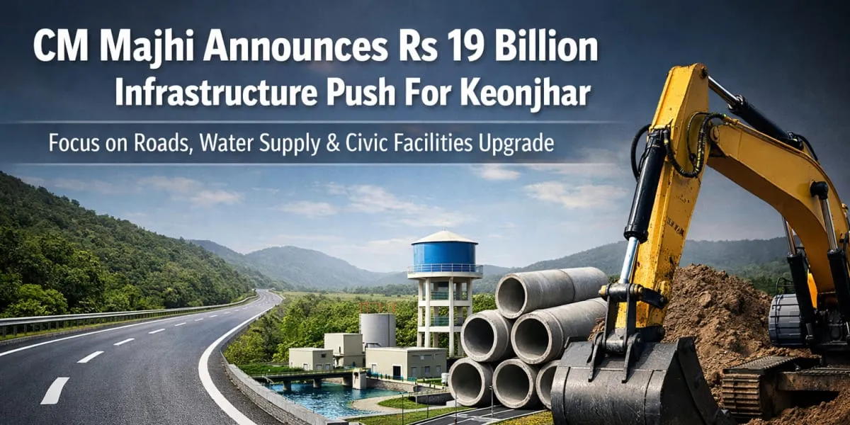 CM Majhi Announces Rs 19 Billion Infrastructure Push For Keonjhar
