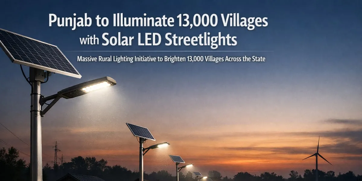 Punjab To Illuminate 13,000 Villages With Solar LED Streetlights