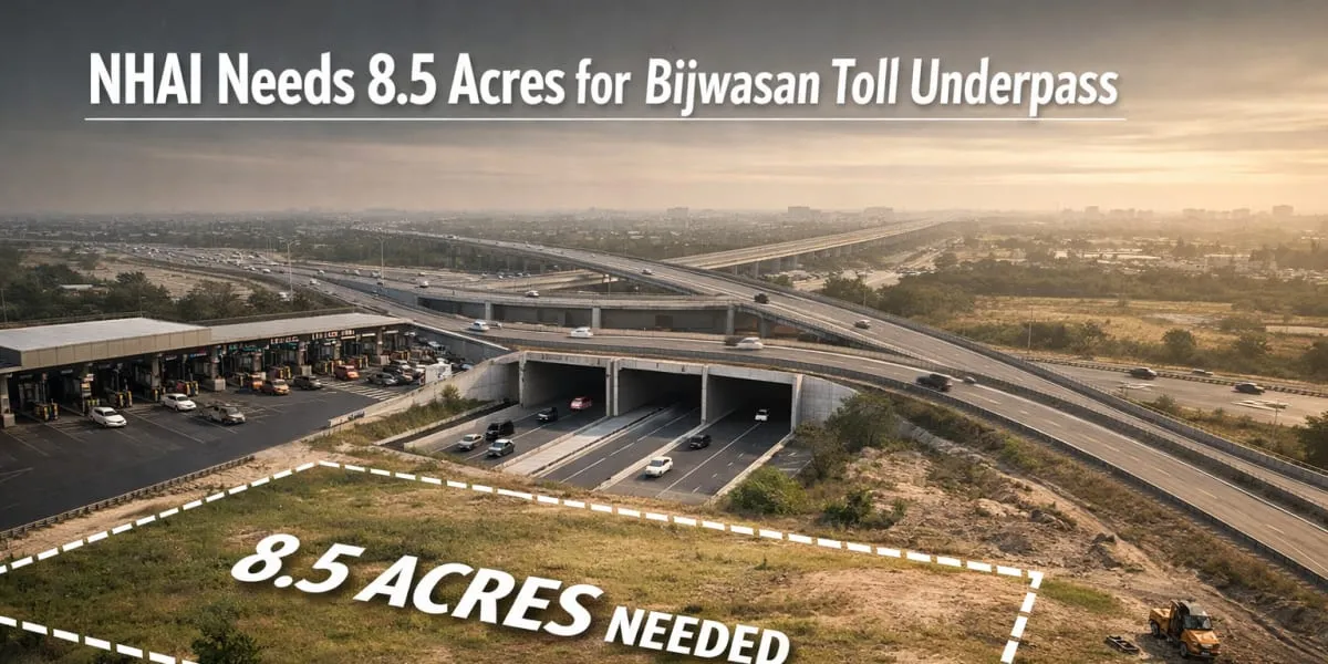 NHAI Needs Eight Point Five Acres for Bijwasan Toll Underpass