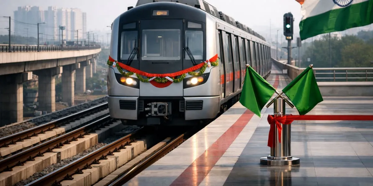 Prime Minister Flags Off Delhi?Faridabad Metro Extension