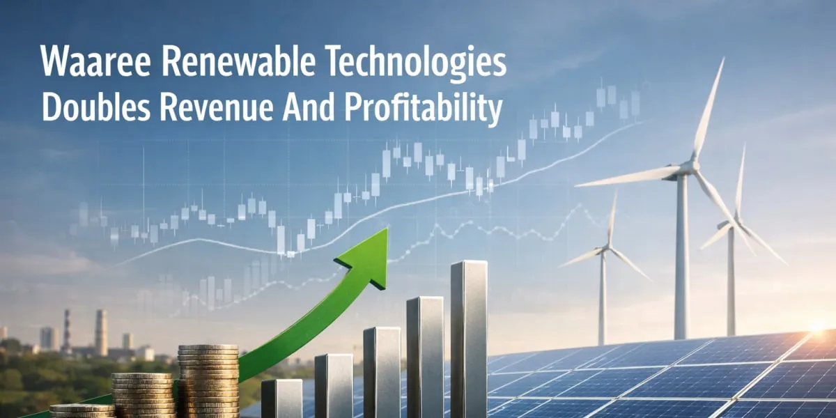 Waaree Renewable Technologies Doubles Revenue And Profitability