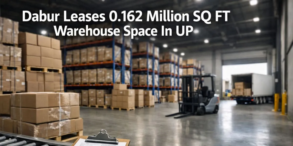 Dabur Leases Zero Point One Six Two Million Warehouse Space In UP