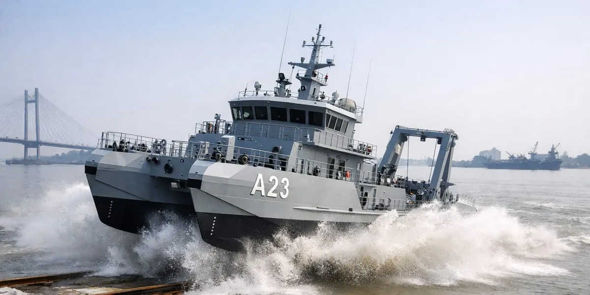 Titagarh Naval Systems Launches Fourth Diving Support Craft A23