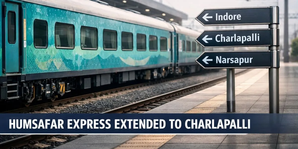 Railway Board Extends Humsafar Express To Charlapalli