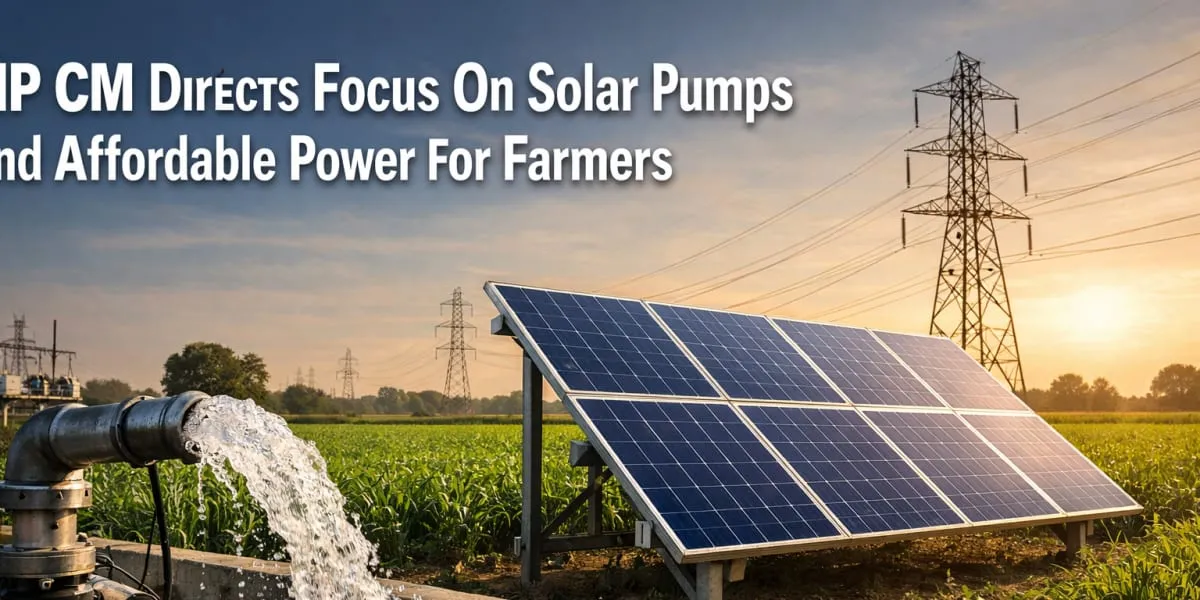 MP CM Directs Focus On Solar Pumps And Affordable Power For Farmers