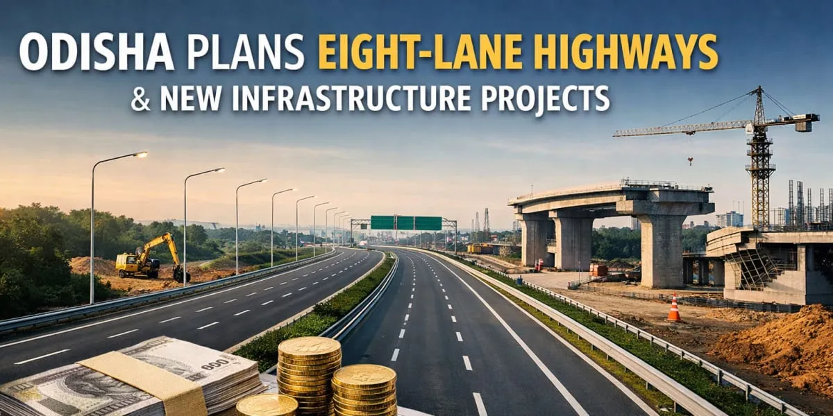Odisha Plans Eight-lane Highways And New Infrastructure Projects