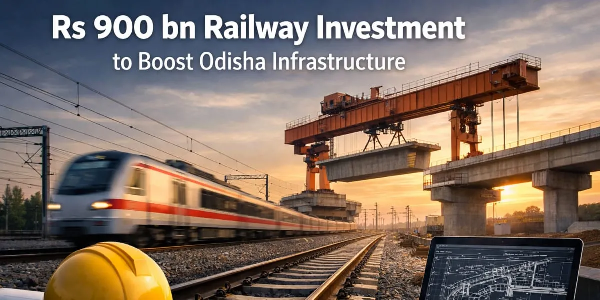 Rs 900 bn Railway Investment to Boost Odisha Infrastructure