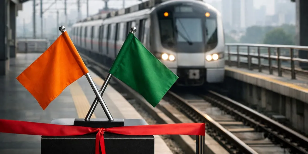 Delhi Faridabad Metro Line Flagged Off For Commuters