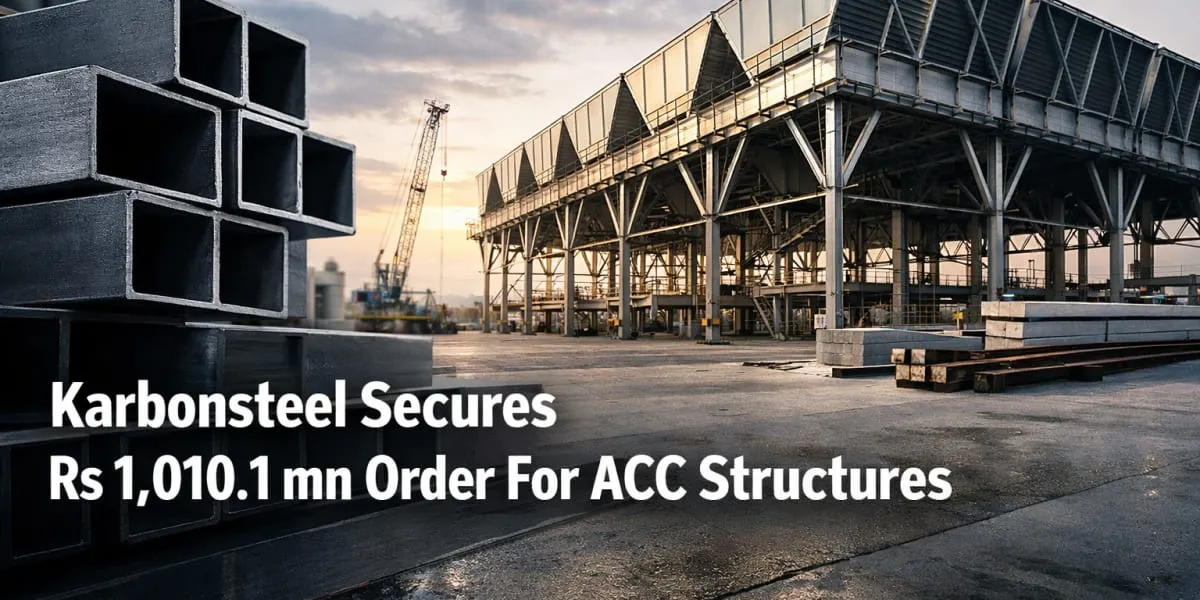 Karbonsteel Secures Rs 1,010.1 mn Order For ACC Structures
