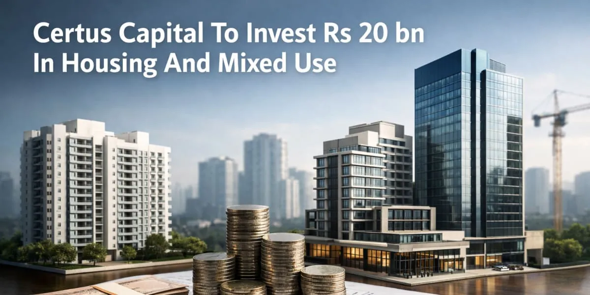 Certus Capital To Invest Rs 20 bn In Housing And Mixed Use