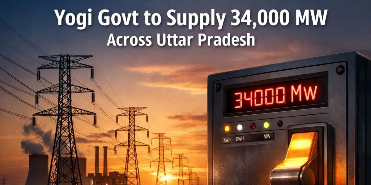 Yogi Government to Supply 34,000 MW Across Uttar Pradesh