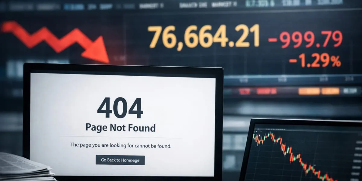 BSE Website Shows Error As Sensex Slides Nearly One Per Cent