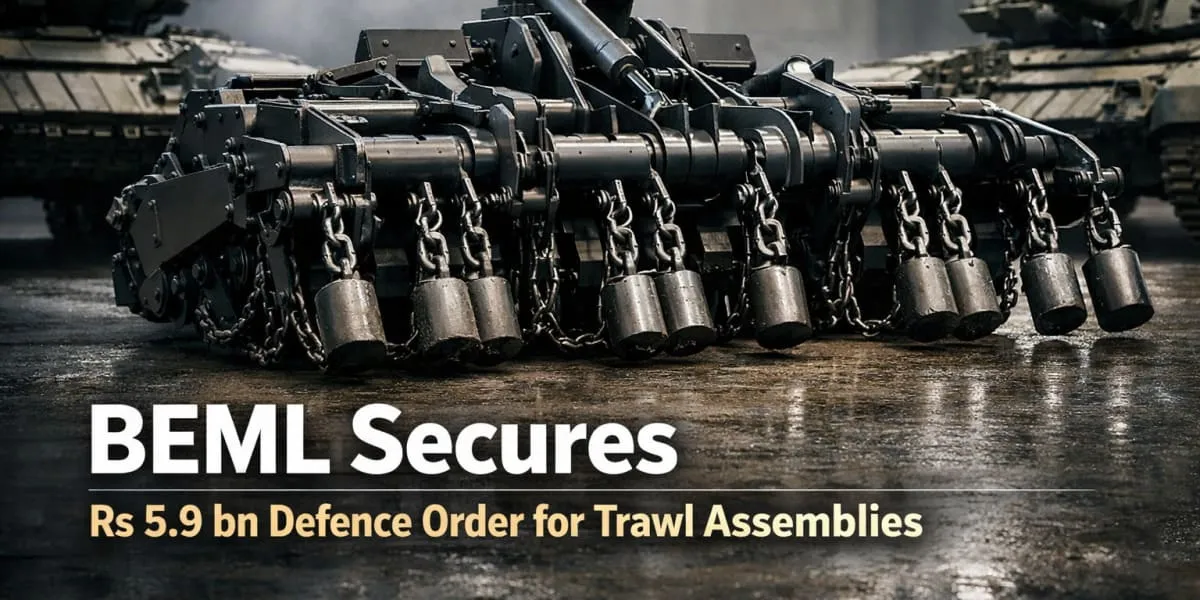 BEML Secures Rs 5.9 bn Defence Order for Trawl Assemblies