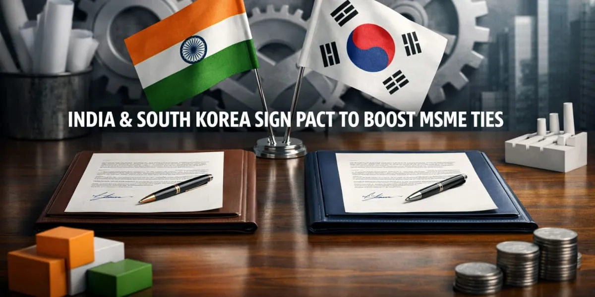 India And South Korea Sign Pact To Boost MSME Ties