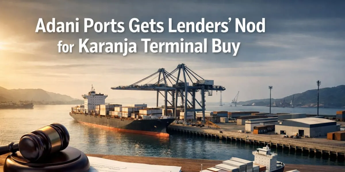Adani Ports Gets Lenders' Nod For Karanja Terminal Buy