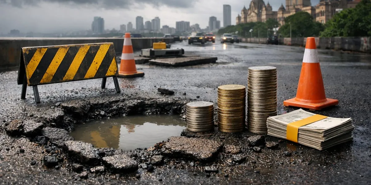 Mumbai BMC Cuts Pothole Repair Spending Ahead Of Monsoon