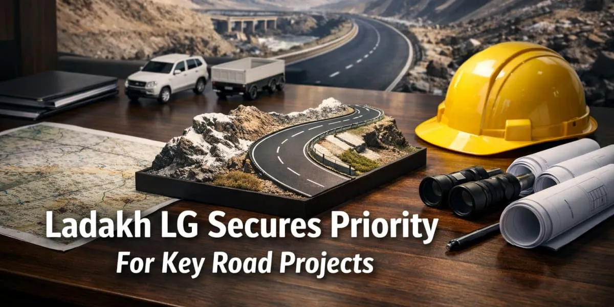 Ladakh LG Secures Priority For Key Road Projects
