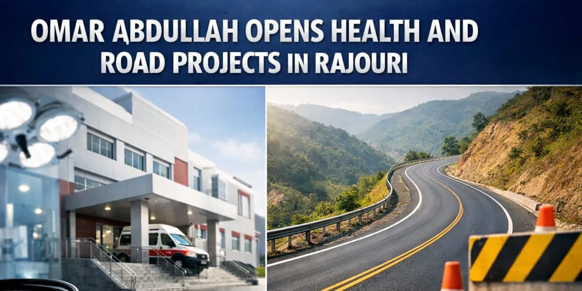 Omar Abdullah Opens Health And Road Projects In Rajouri