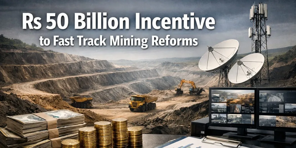 Centre Launches Rs 50 Billion Incentive to Fast Track Mining Reforms