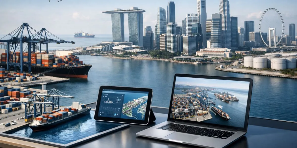 AP Ministers Study Smart Ports and Industrial Models in Singapore