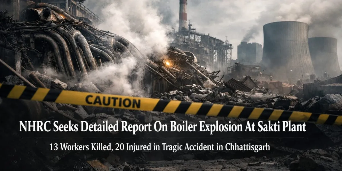 NHRC Seeks Detailed Report On Boiler Explosion At Sakti Plant