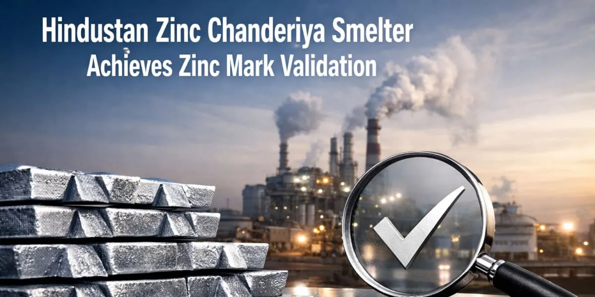 Hindustan Zinc Chanderiya Smelter Achieves Zinc Mark Validation