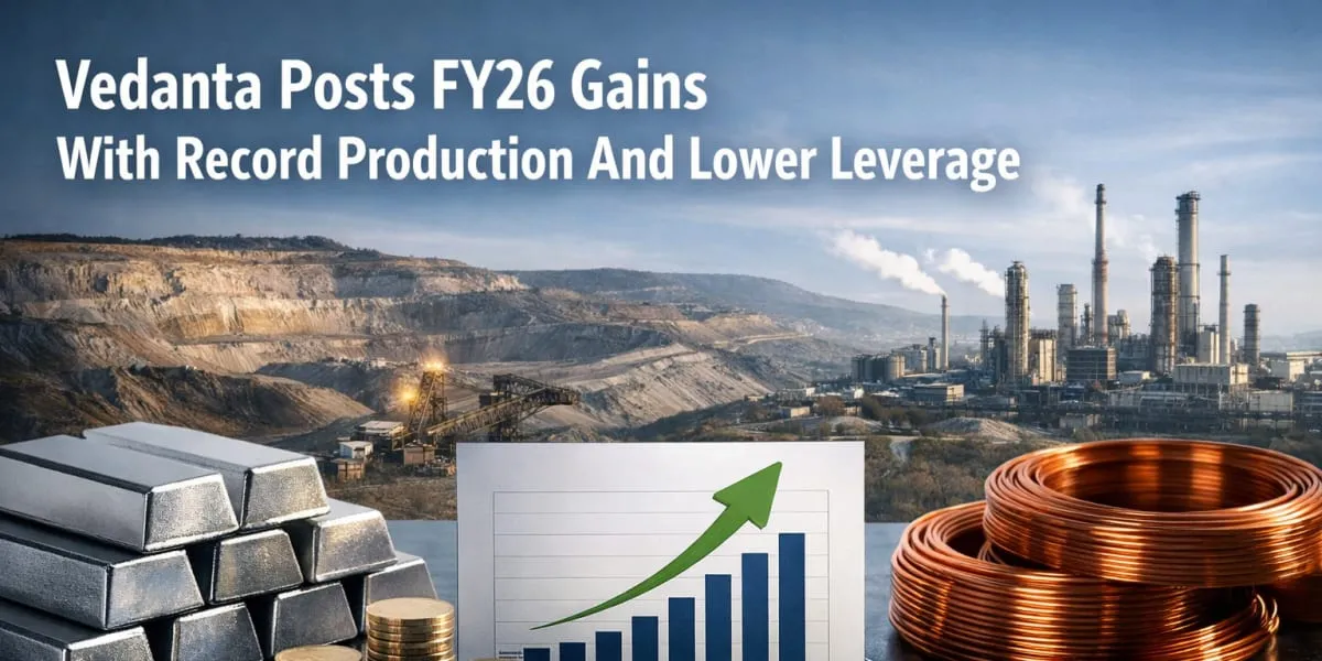 Vedanta Posts FY26 Gains With Record Production And Lower Leverage