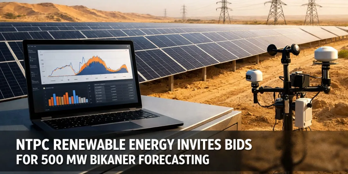 NTPC Renewable Energy Invites Bids For 500 MW Bikaner Forecasting