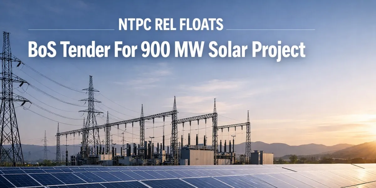 NTPC REL Floats BoS Tender For 900 MW Solar Project