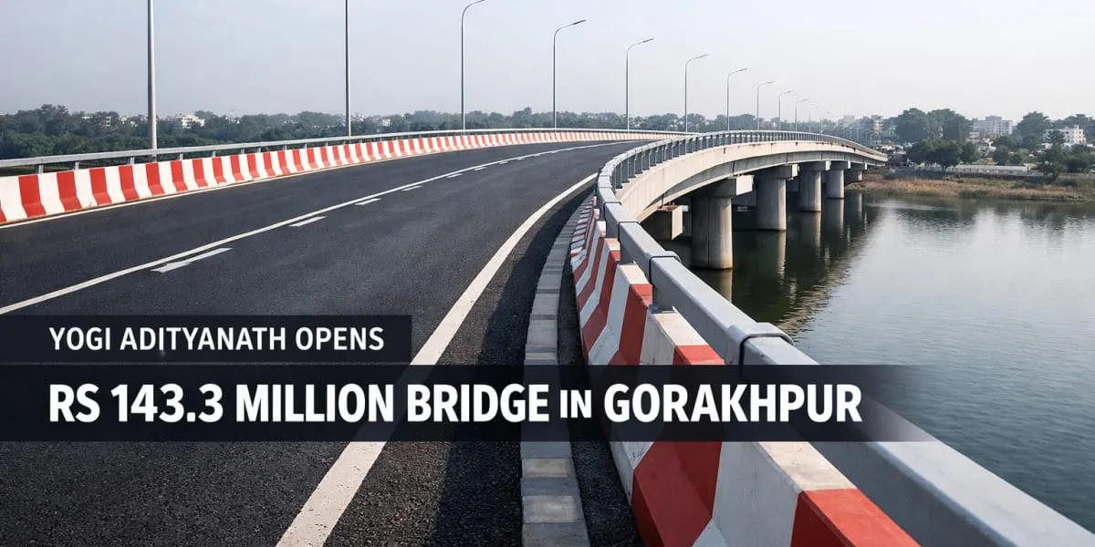 Yogi Adityanath Opens Rs 143.3 Million Bridge in Gorakhpur