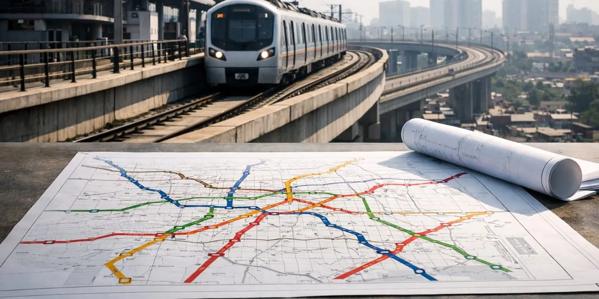 Delhi Metro Phase V-B Adds 97 km And 65 Stations