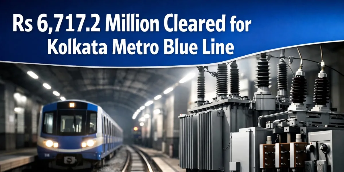 Rs 6,717.2 Million Cleared for Kolkata Metro Blue Line