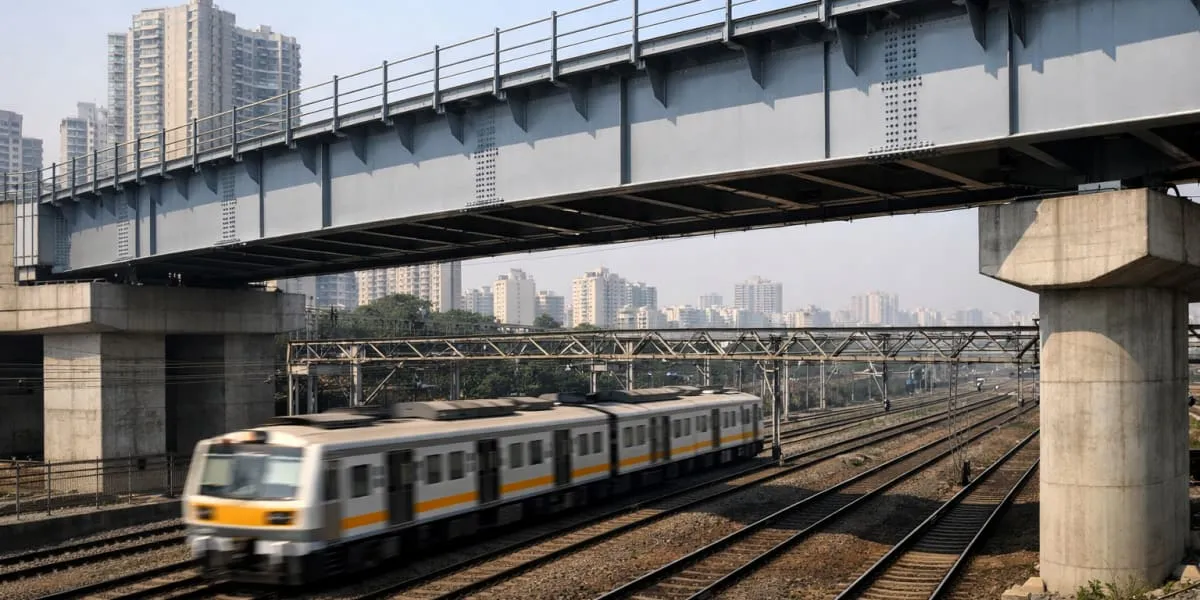 MMRDA Completes Key Railway Span On Metro Line Six