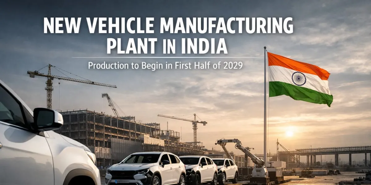 Toyota To Build New Vehicle Manufacturing Plant In India
