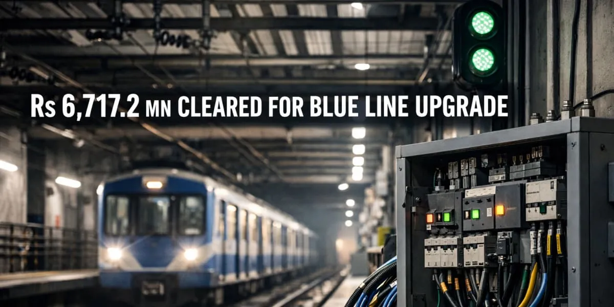 Kolkata Metro Blue Line Recieved Funding of Rs 6,717.2 mn 