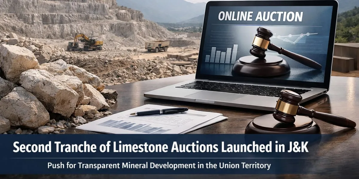 Ministry Launches Second Tranche of Limestone Auctions in J&K