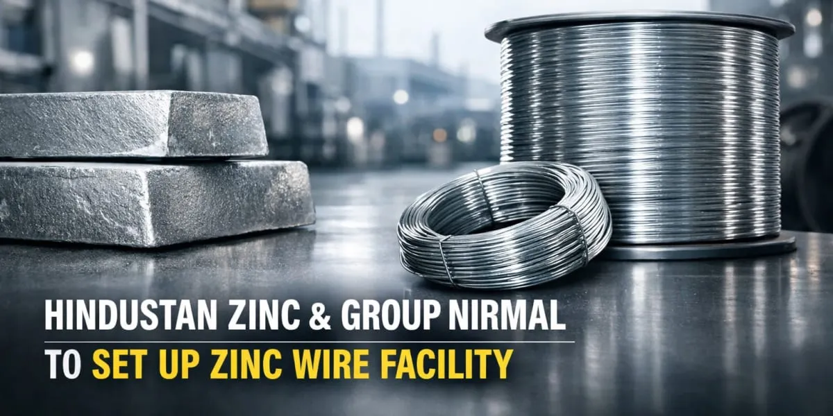 Hindustan Zinc And Group Nirmal To Set Up Zinc Wire Facility
