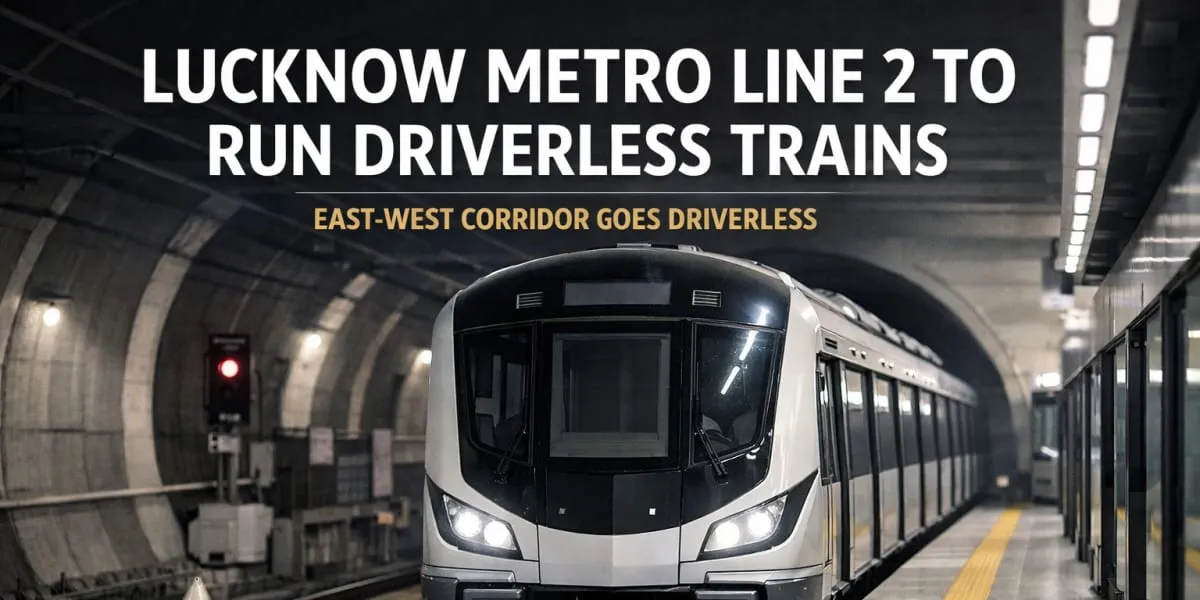 Lucknow Metro Line 2 To Run Driverless Trains